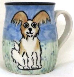 Papillon Brown and White -Deluxe Mug